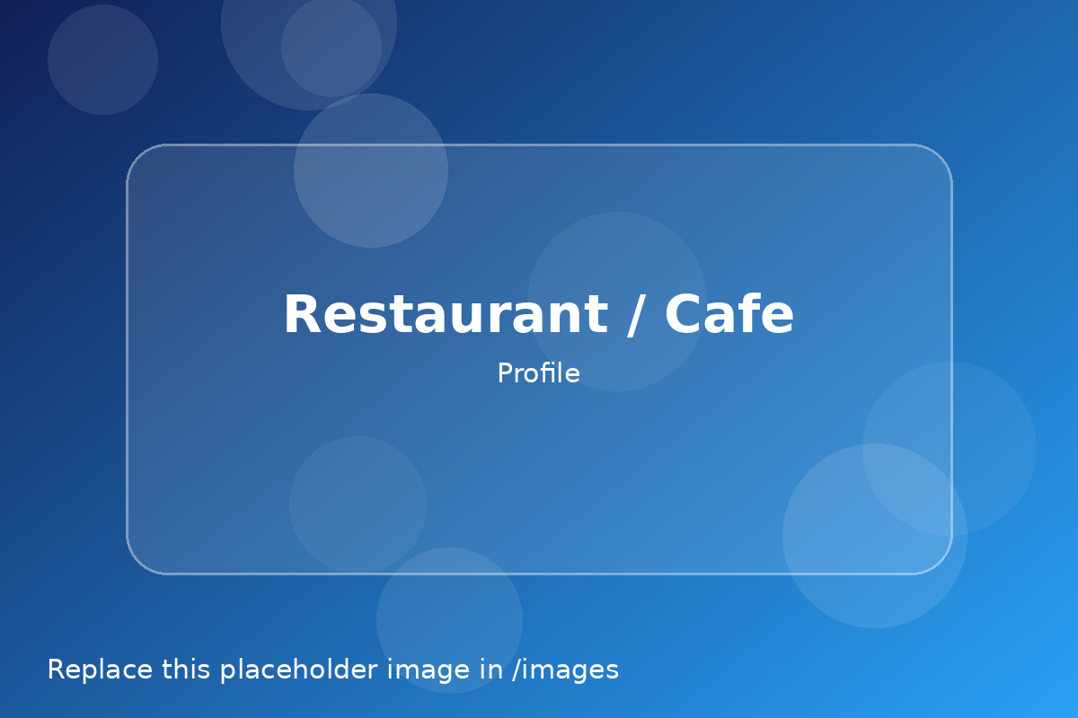 Restaurant / Cafe Profile preview